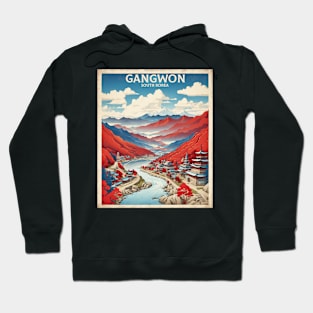 Gangwon South Korea Travel Tourism Retro Vintage Hoodie